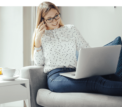 girl on laptop