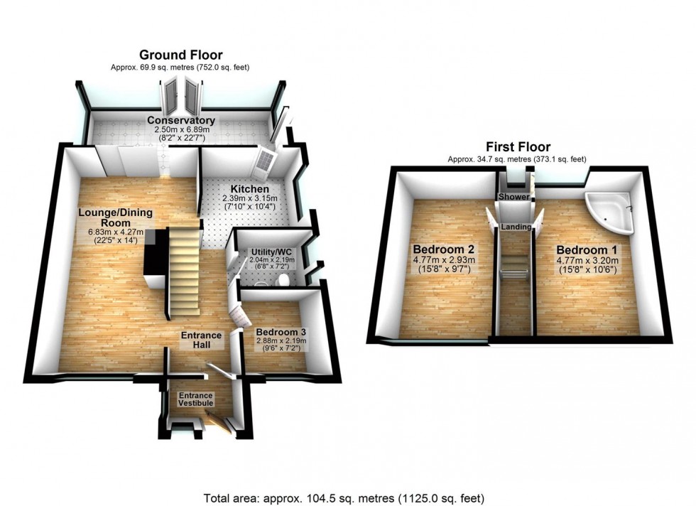 Floorplan for Kingston Drive, Hambleton, Selby