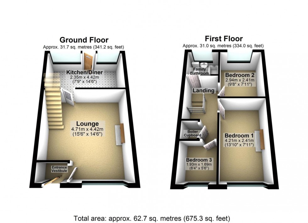 Floorplan for Kellington Lane, Eggborough