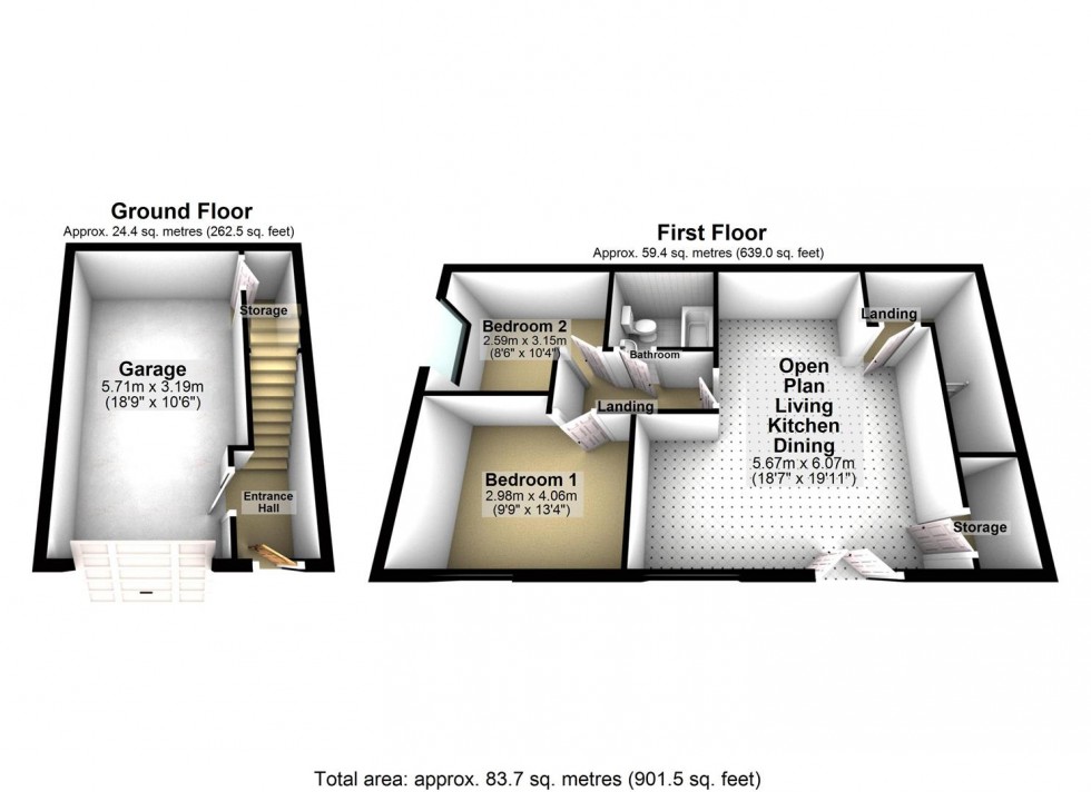 Floorplan for Thistle Close, Goole