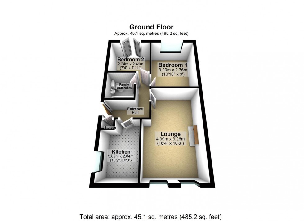 Floorplan for Nova Scotia Way, Riccall