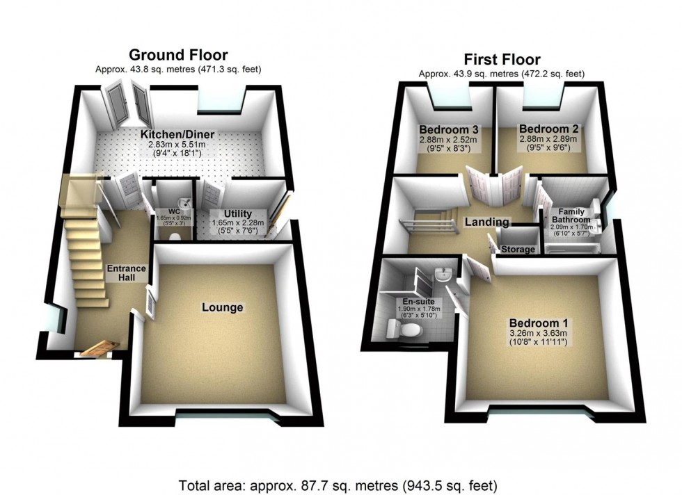 Floorplan for Spruce Way, Selby