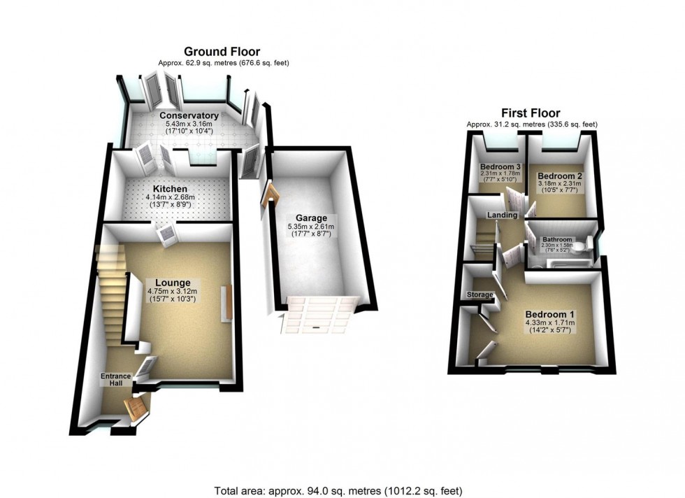 Floorplan for Marigold Close, Selby