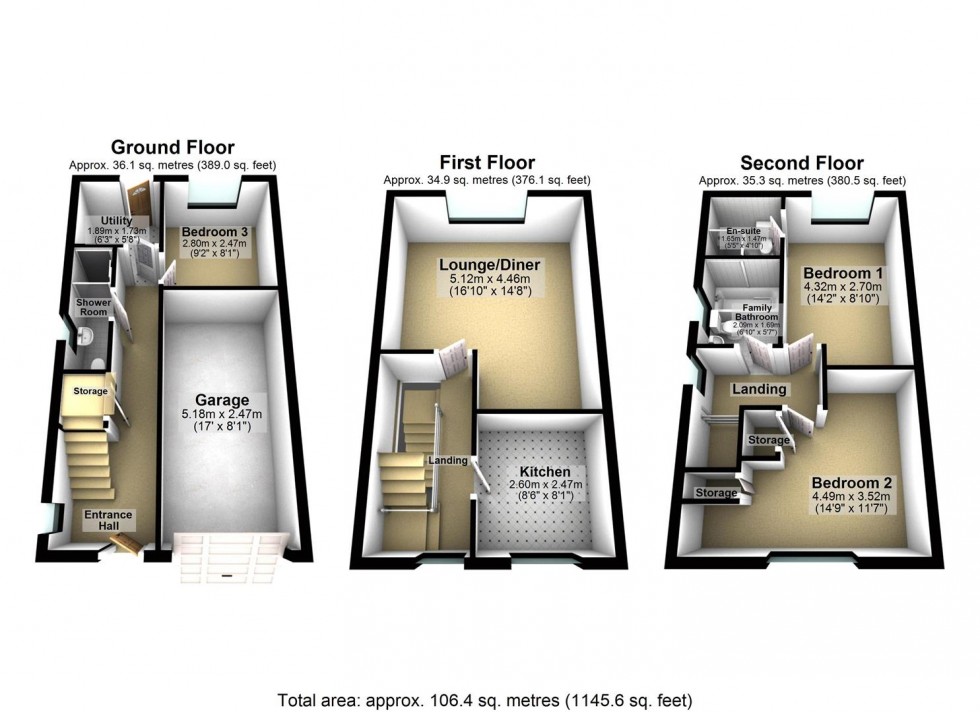 Floorplan for The Haven, Selby