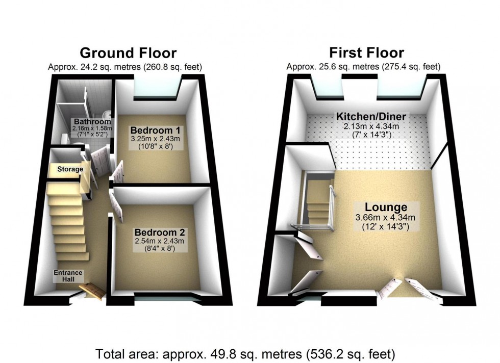 Floorplan for Clog Mill Gardens, Selby