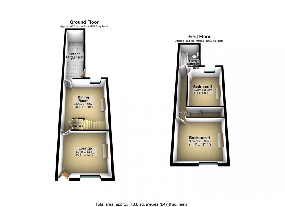 Floorplan for Edinburgh Street, Goole