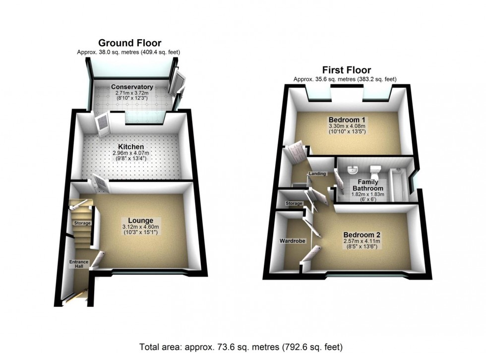 Floorplan for Oak Road, North Duffield, Selby