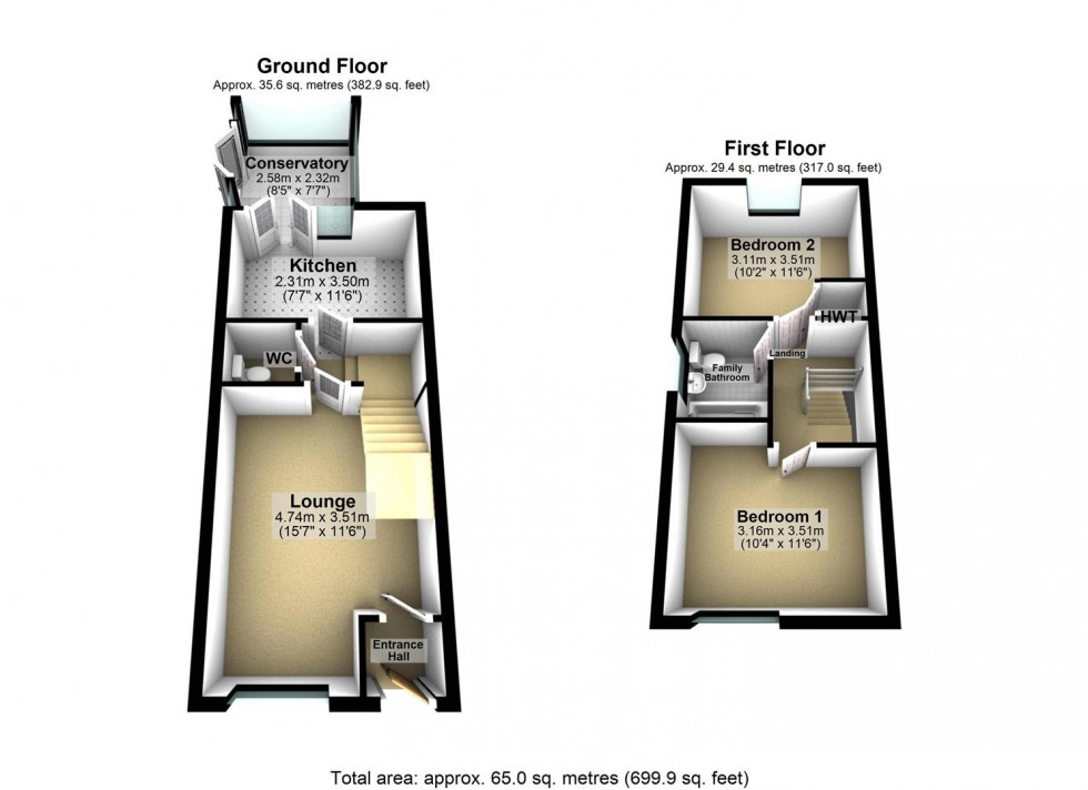 Floorplan for The Laurels, Barlby