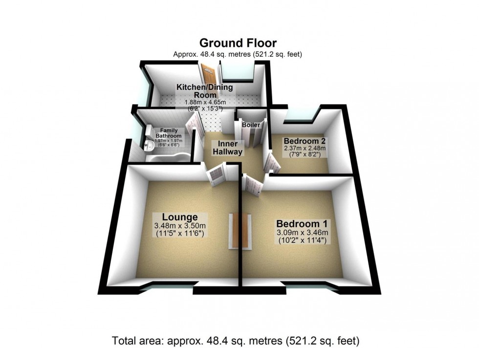 Floorplan for Elston Place, Selby