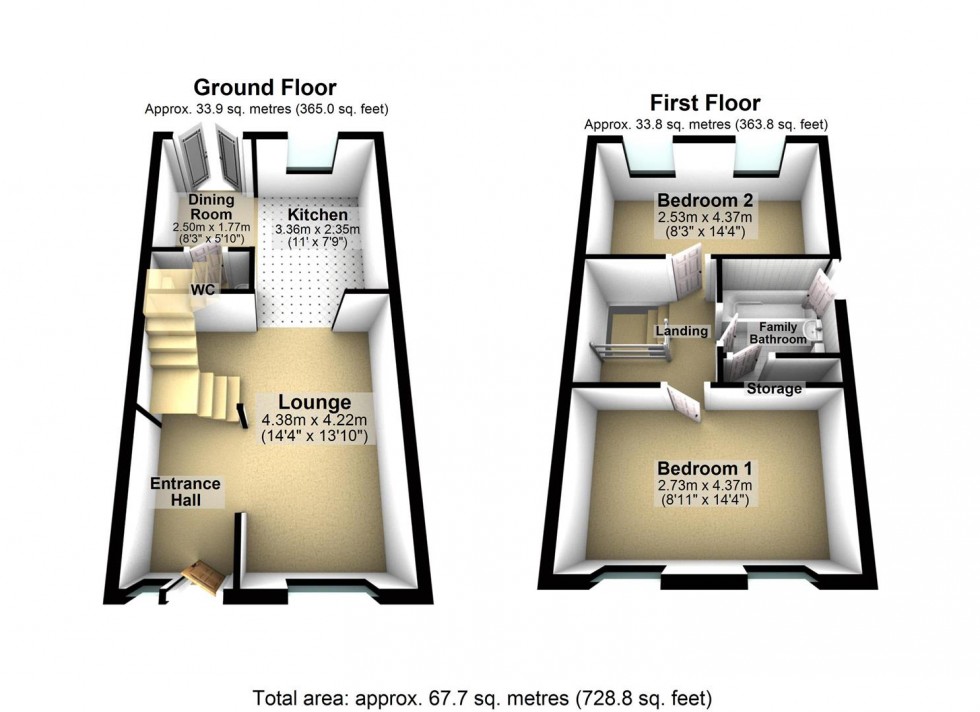Floorplan for Highfield Road, Bubwith