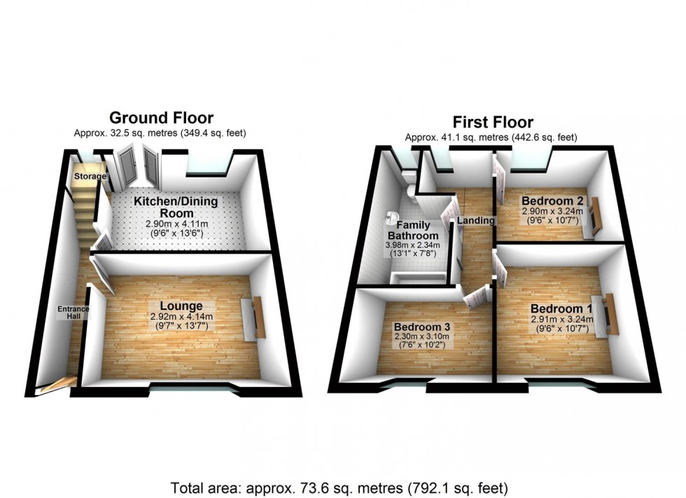 Floorplan for Axholme Street, Goole