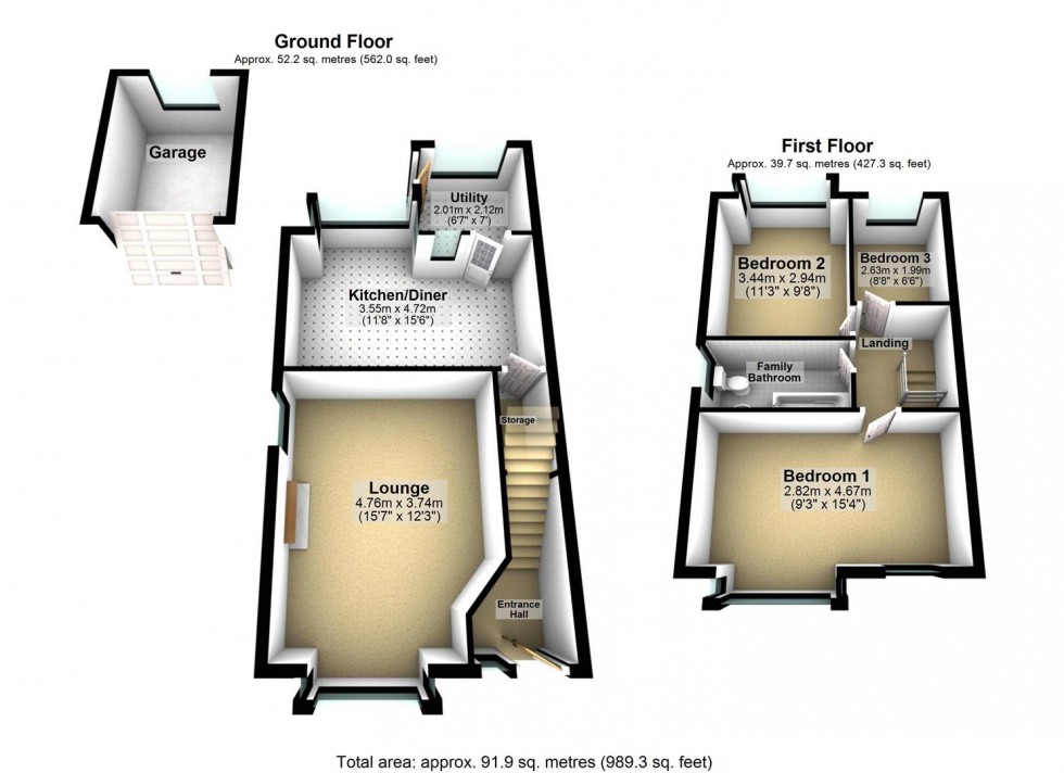 Floorplan for Moor Lane, Sherburn in Elemt