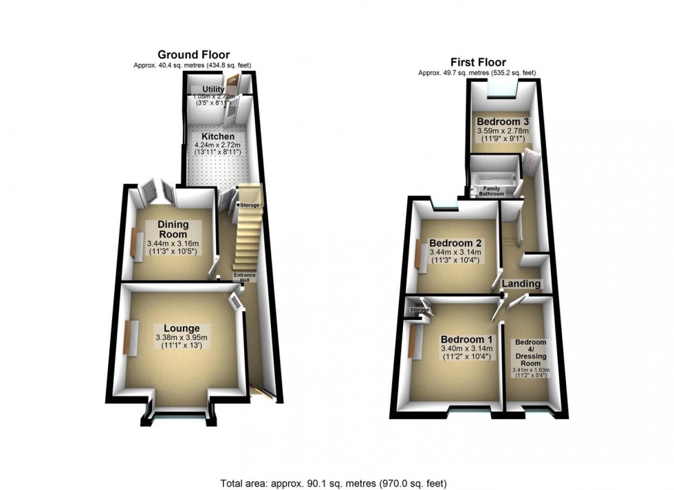 Floorplan for Brook Street, Selby