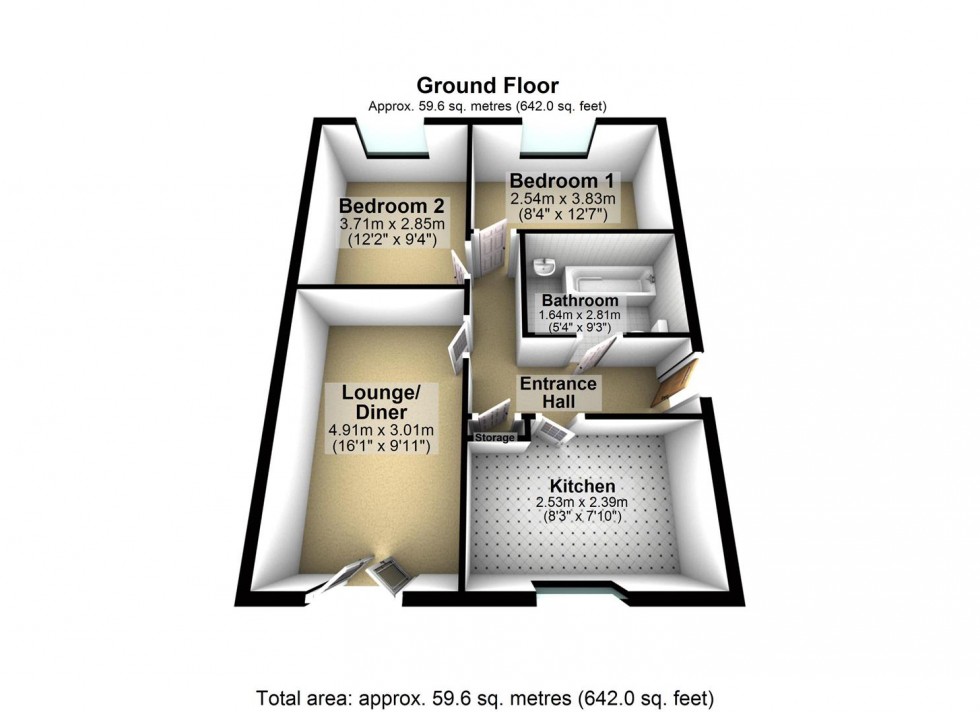 Floorplan for Richmond Court, Rawcliffe