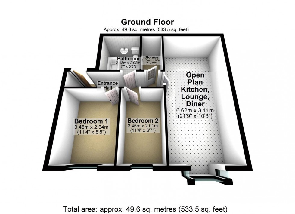 Floorplan for Andrew House, Selby