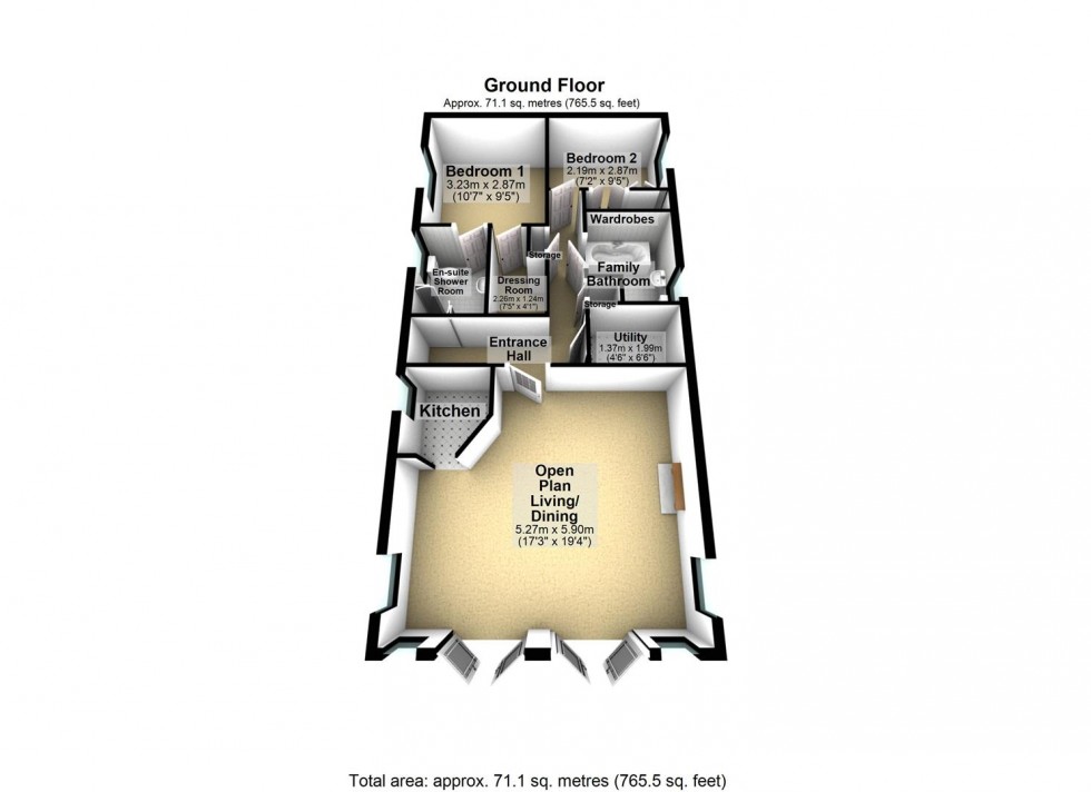 Floorplan for Cliffe Country Lodges, Cliffe Common, Selby