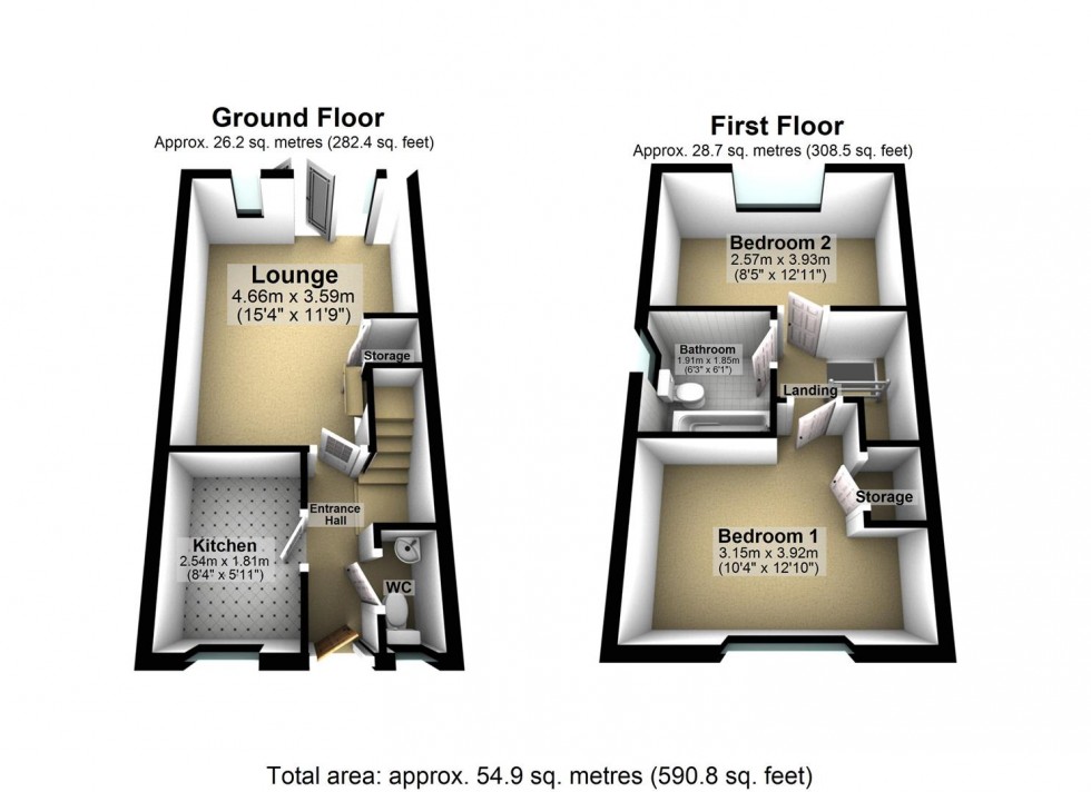 Floorplan for Ferry Close, Hemingbrough