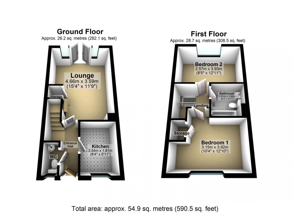 Floorplan for Ferry Close, Hemingbrough