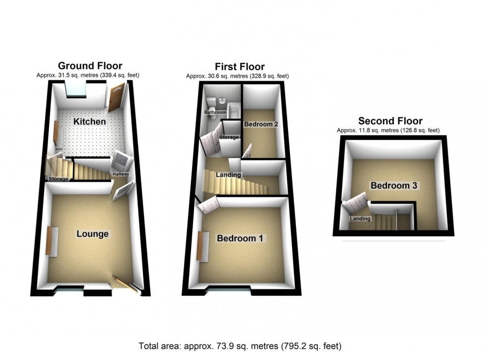 Floorplan for York Street, Hemsworth, Pontefract