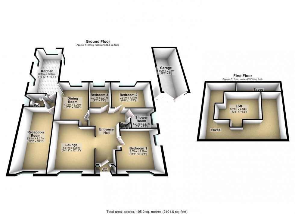 Floorplan for Moss Green Lane, Brayton