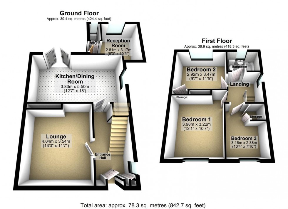 Floorplan for Abbots Road, Selby
