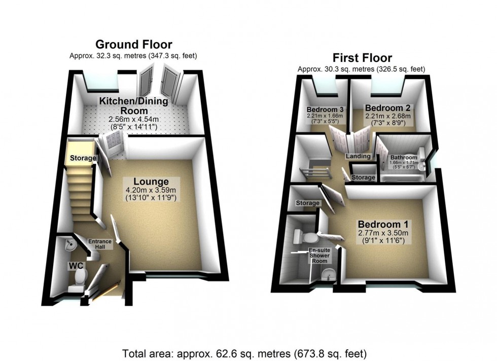 Floorplan for Fir Tree Close, Selby