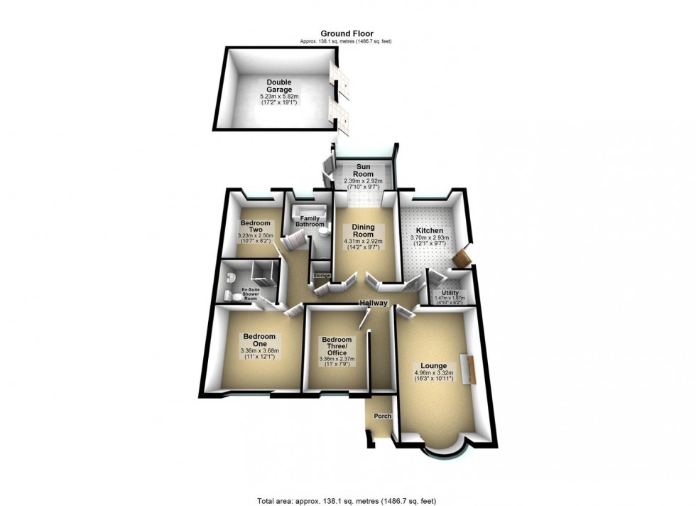Floorplan for Manor Drive, Camblesforth