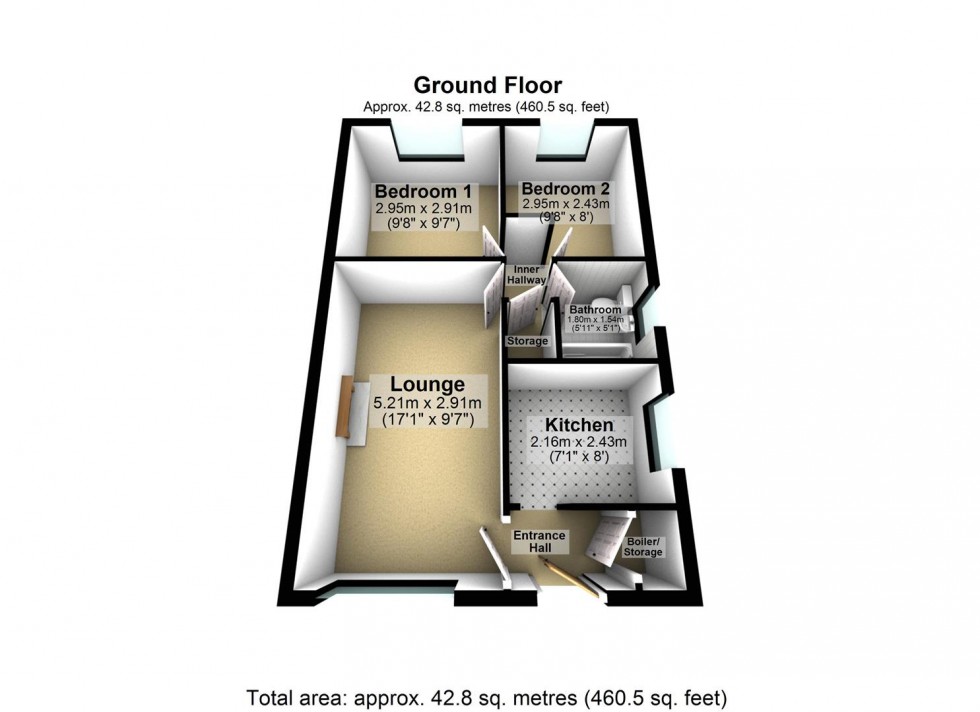 Floorplan for Beechfield Close, Thorpe Willoughby, Selby