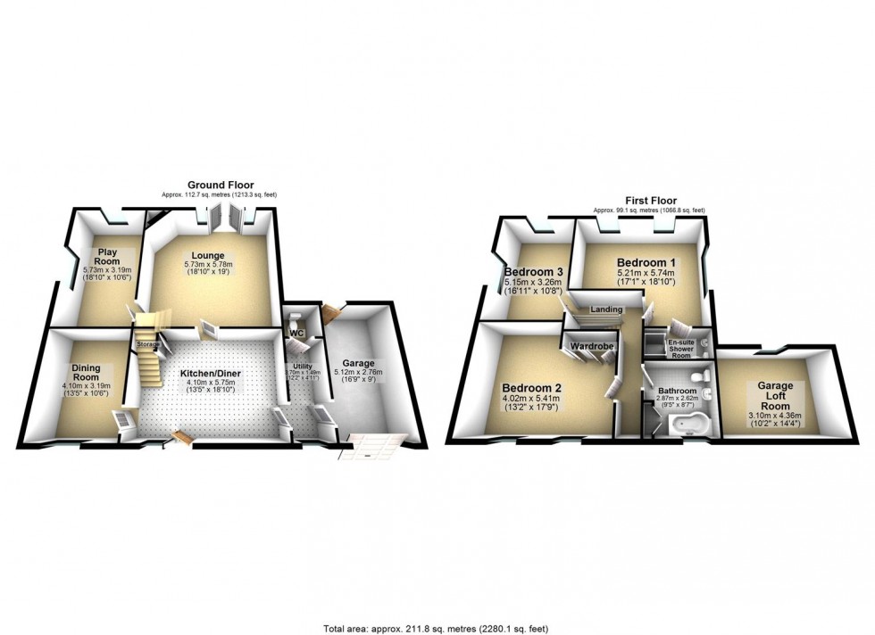 Floorplan for High Street, Barmby-On-The-Marsh