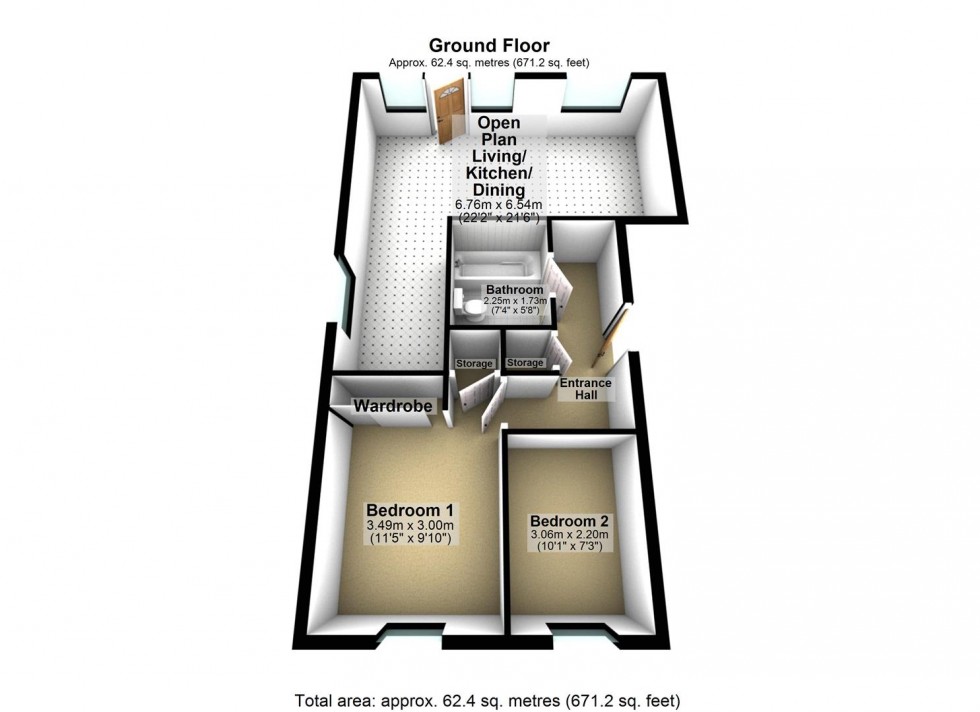 Floorplan for The Waterfront, Selby