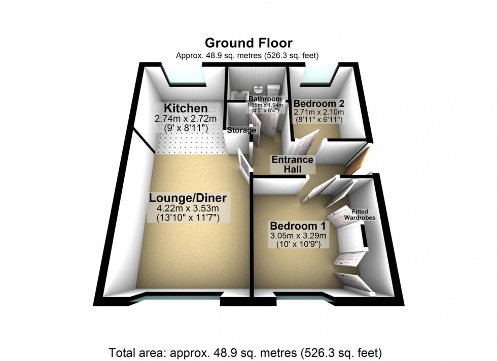Floorplan for Station Court, Station Rise, Riccall, York