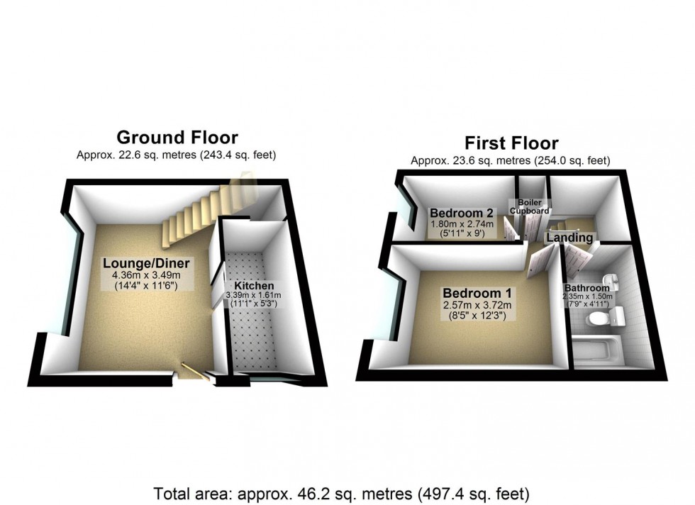 Floorplan for Portholme Road, Selby