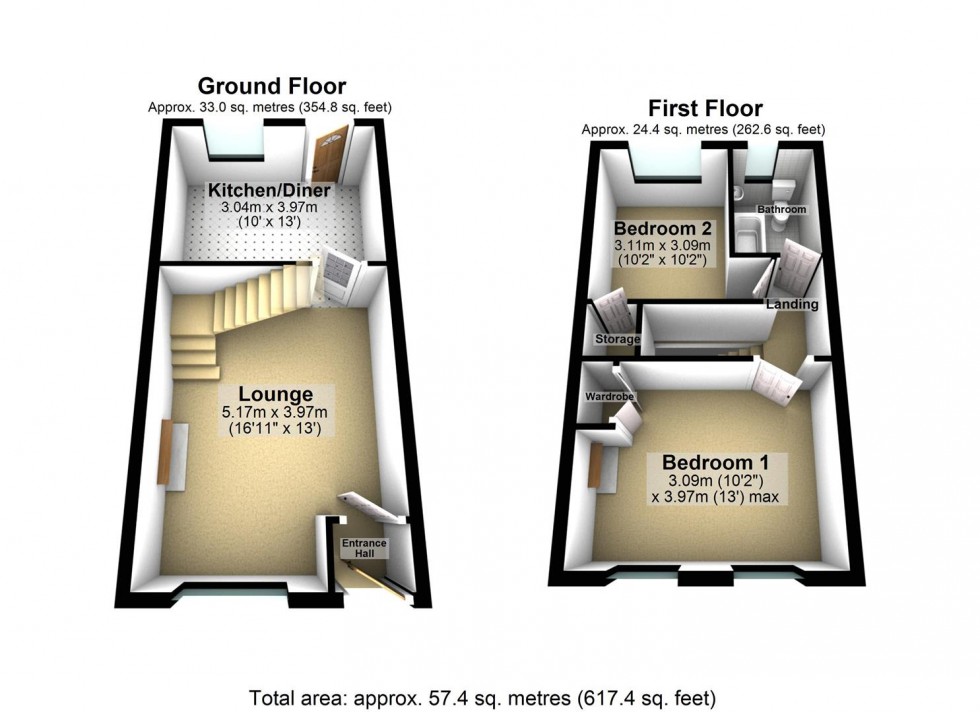 Floorplan for Coupland Road, Selby
