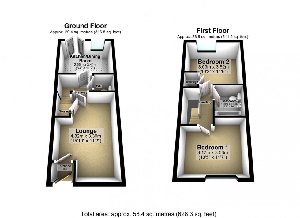 Floorplan for Cedar Way, Selby