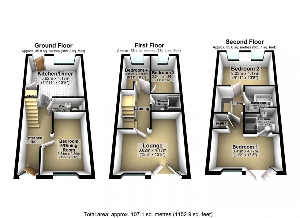 Floorplan for Ousegate, Selby
