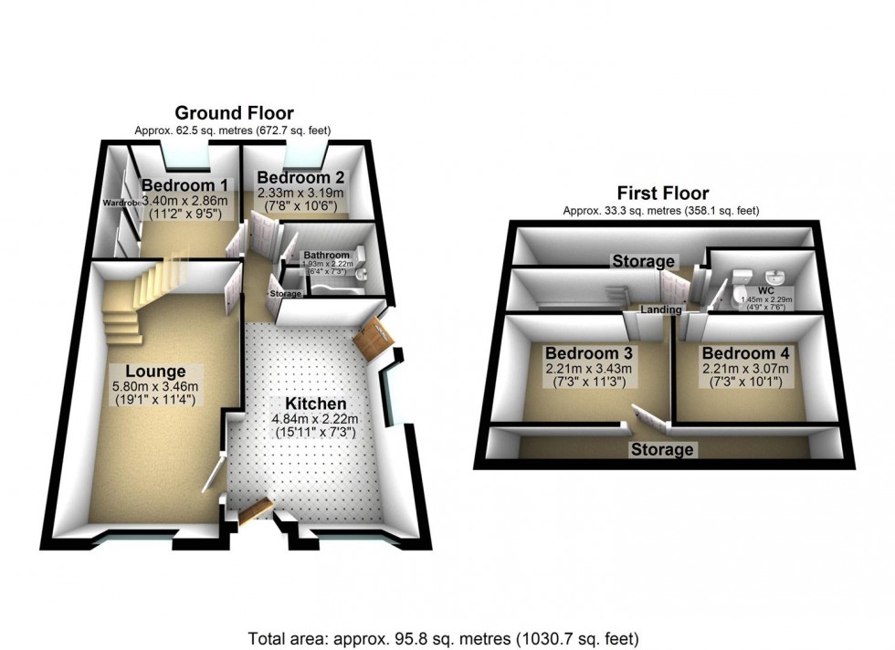 Floorplan for The Chase, Snaith