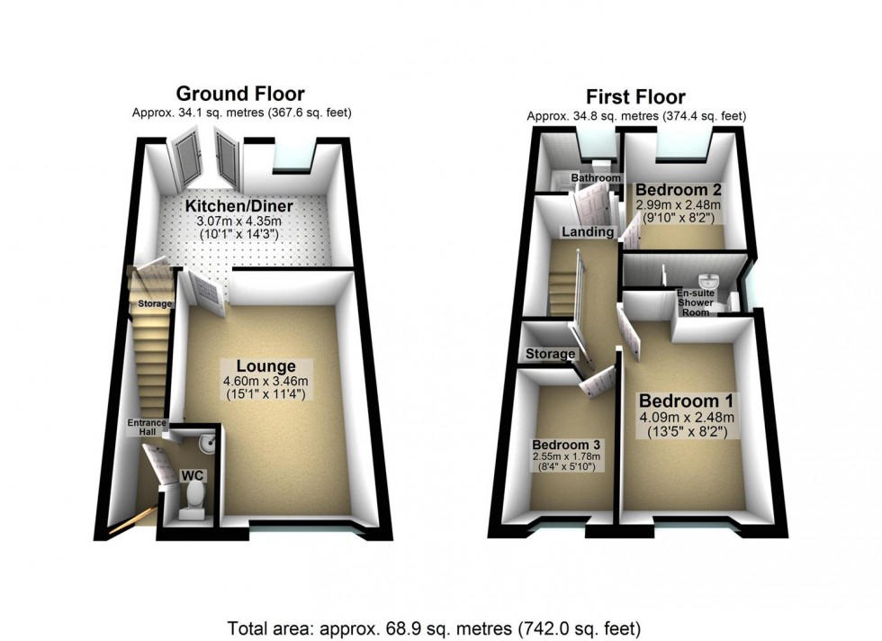 Floorplan for Orchard Drive, Barlby