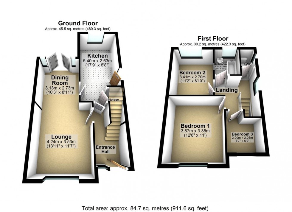 Floorplan for Lower Kenyon Street, Thorne