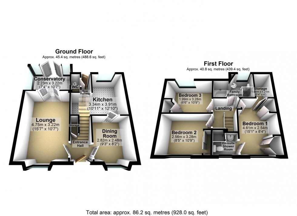 Floorplan for Chestnut Way, Selby