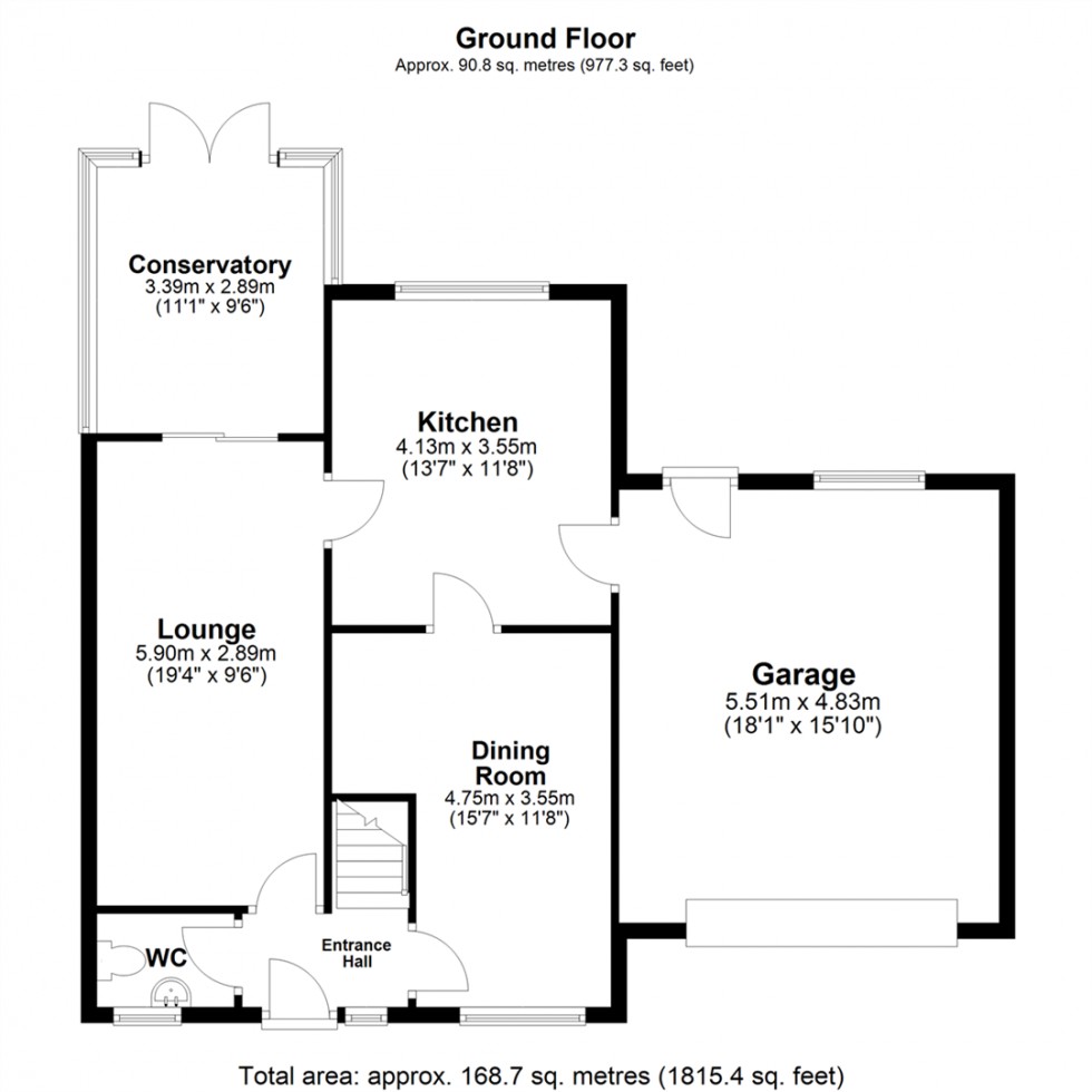 Floorplan for Danes Court, Riccall, York