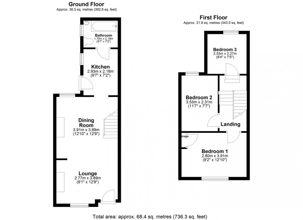 Floorplan for Kitchener Street, Selby