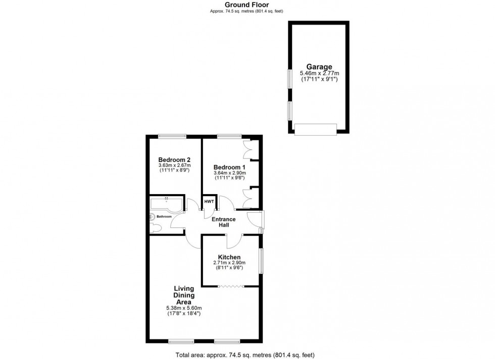 Floorplan for Marlborough Avenue, Byram