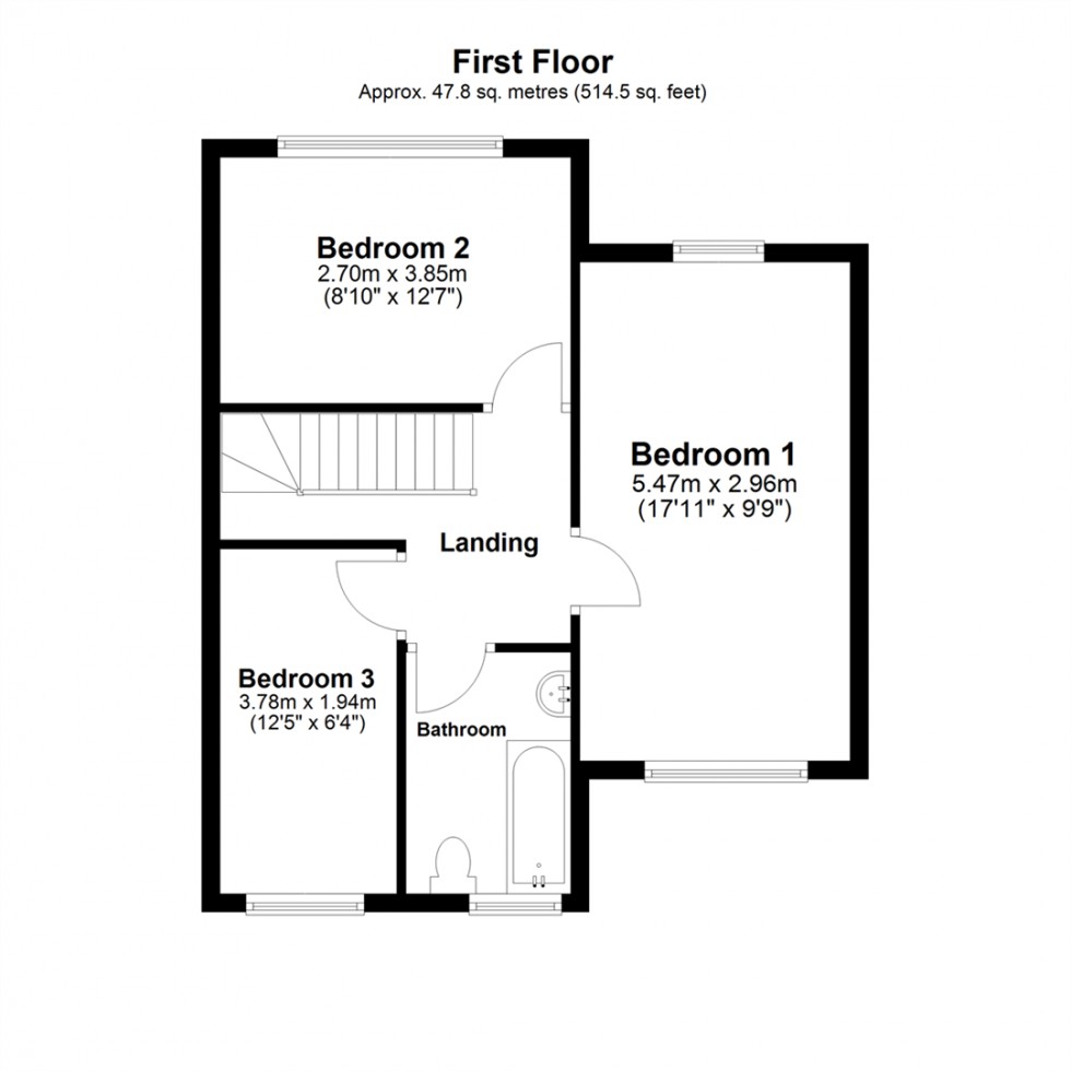 Floorplan for Main Road, Drax