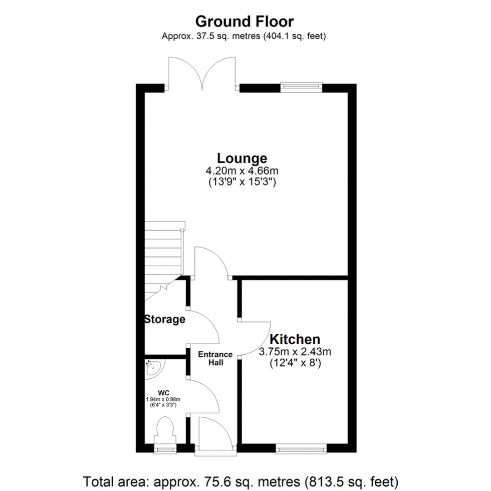 Floorplan for Wells Drive, Hambleton
