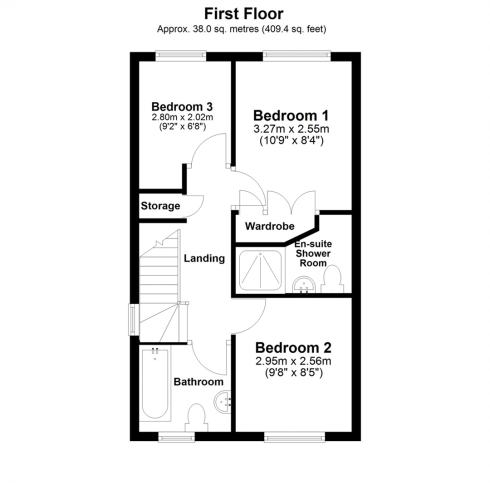 Floorplan for Wells Drive, Hambleton