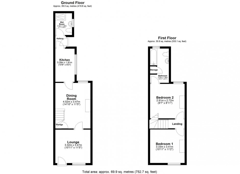 Floorplan for Heber Street, Goole
