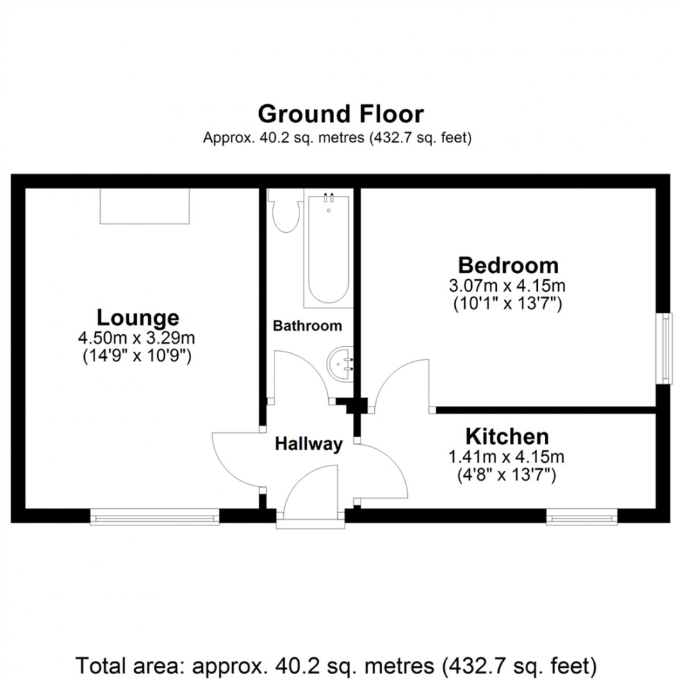 Floorplan for Station Houses, Selby