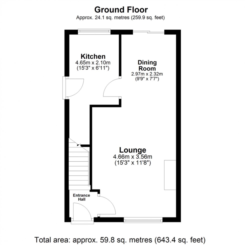 Floorplan for Millfield Drive, Camblesforth