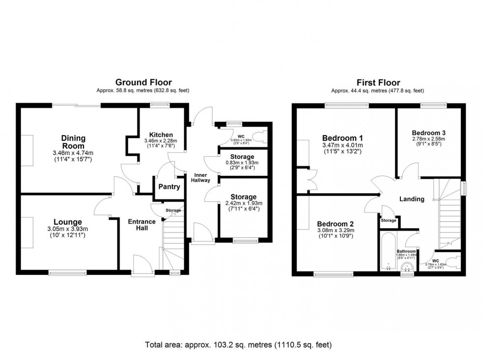 Floorplan for Hardy Street, Selby