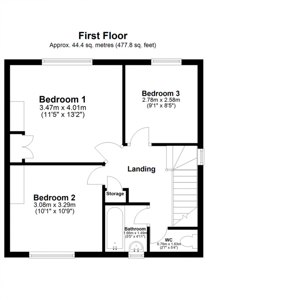Floorplan for Hardy Street, Selby